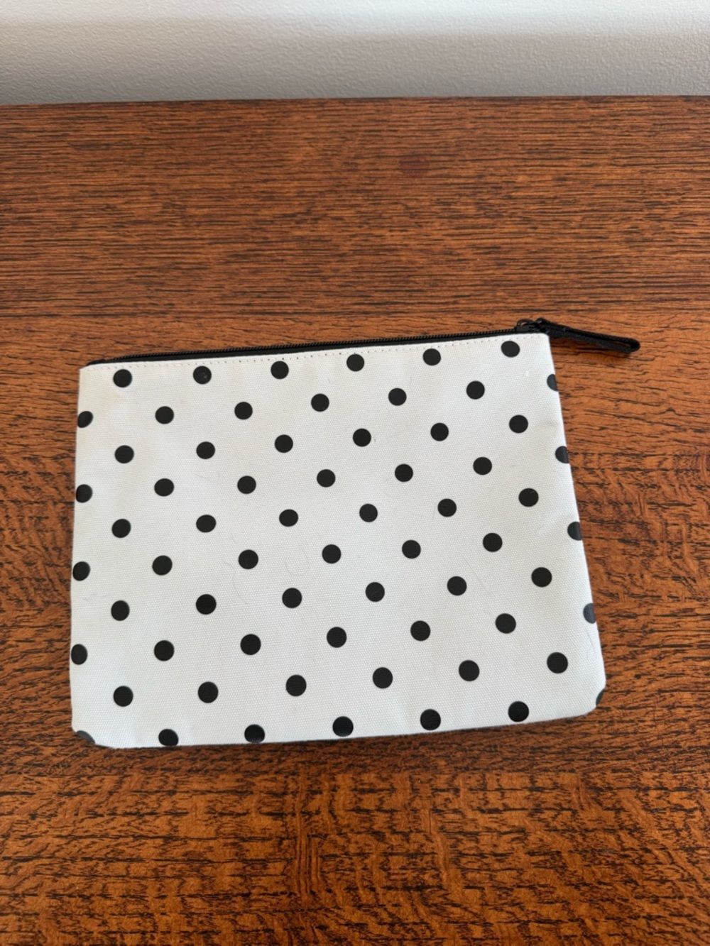 kate spade White and Black Polka Dot Cosmetic Pouch - Picture 2 of 3